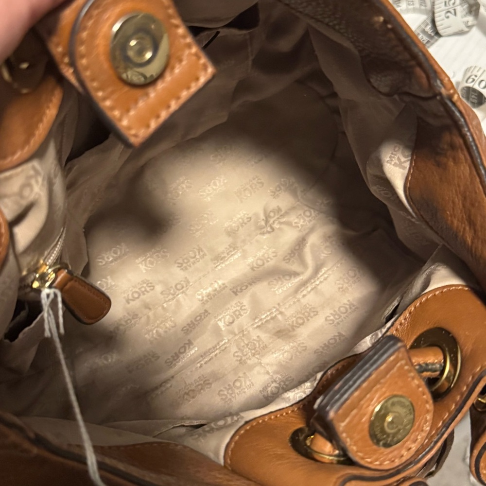 Michael Kors Brown Astor Leather Tote - Picture 3 of 5